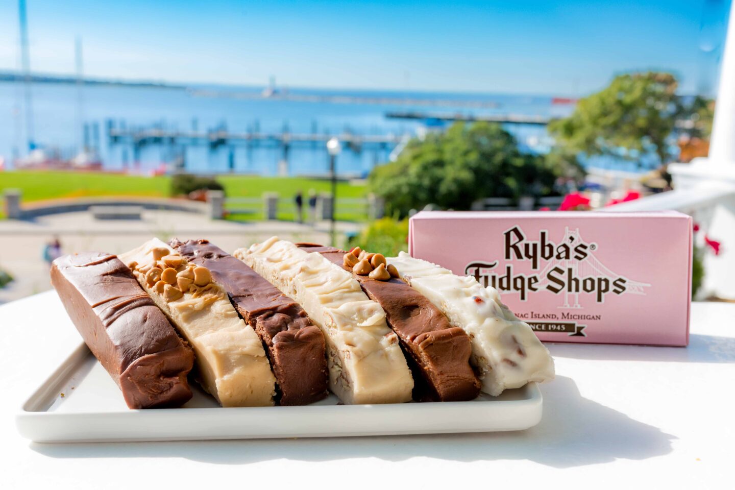 Six Slices of Mackinac Island Fudge from Ryba's Fudge Shop