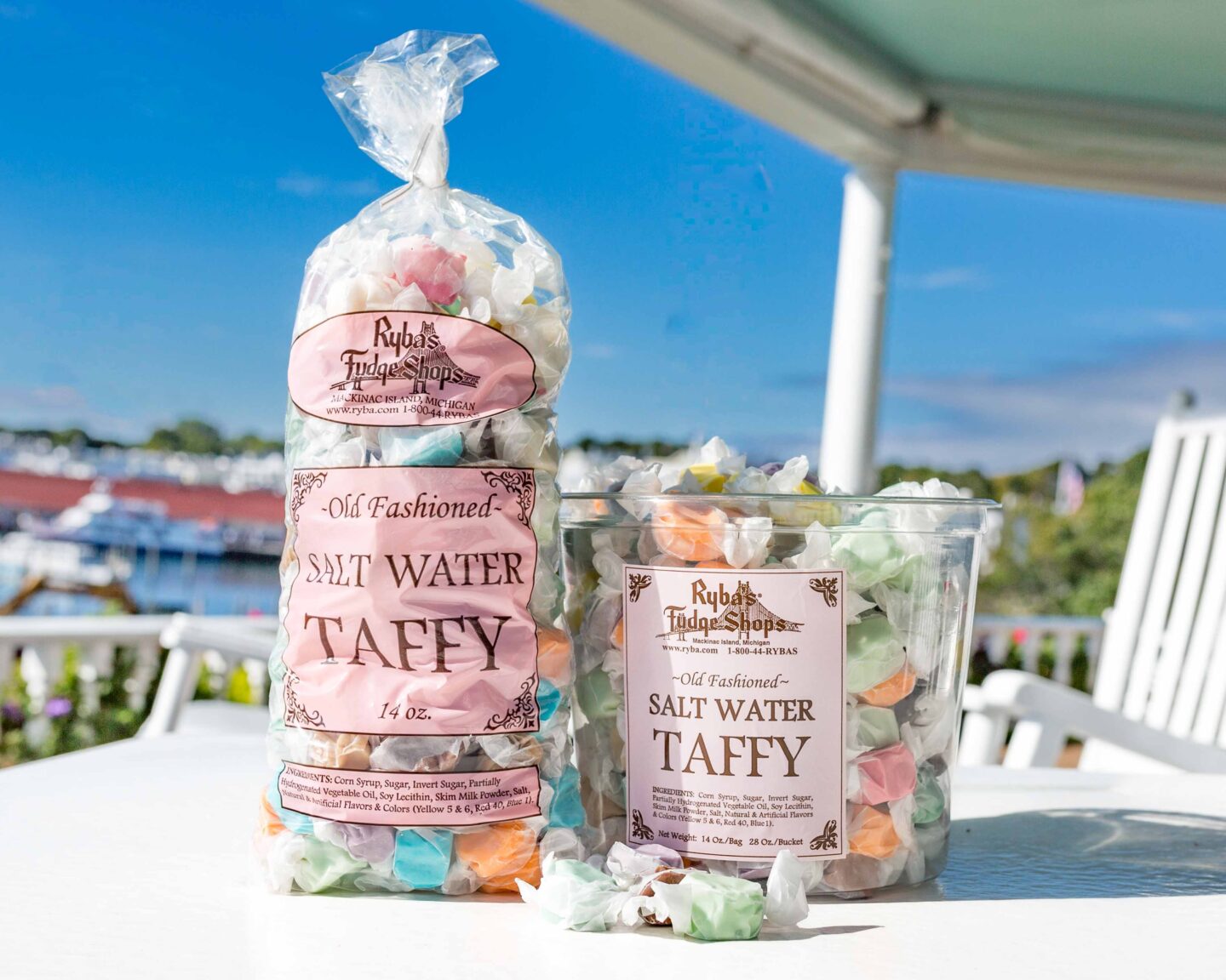 Salt Water Taffy from Ryba's Fudge Shop on Mackinac Island