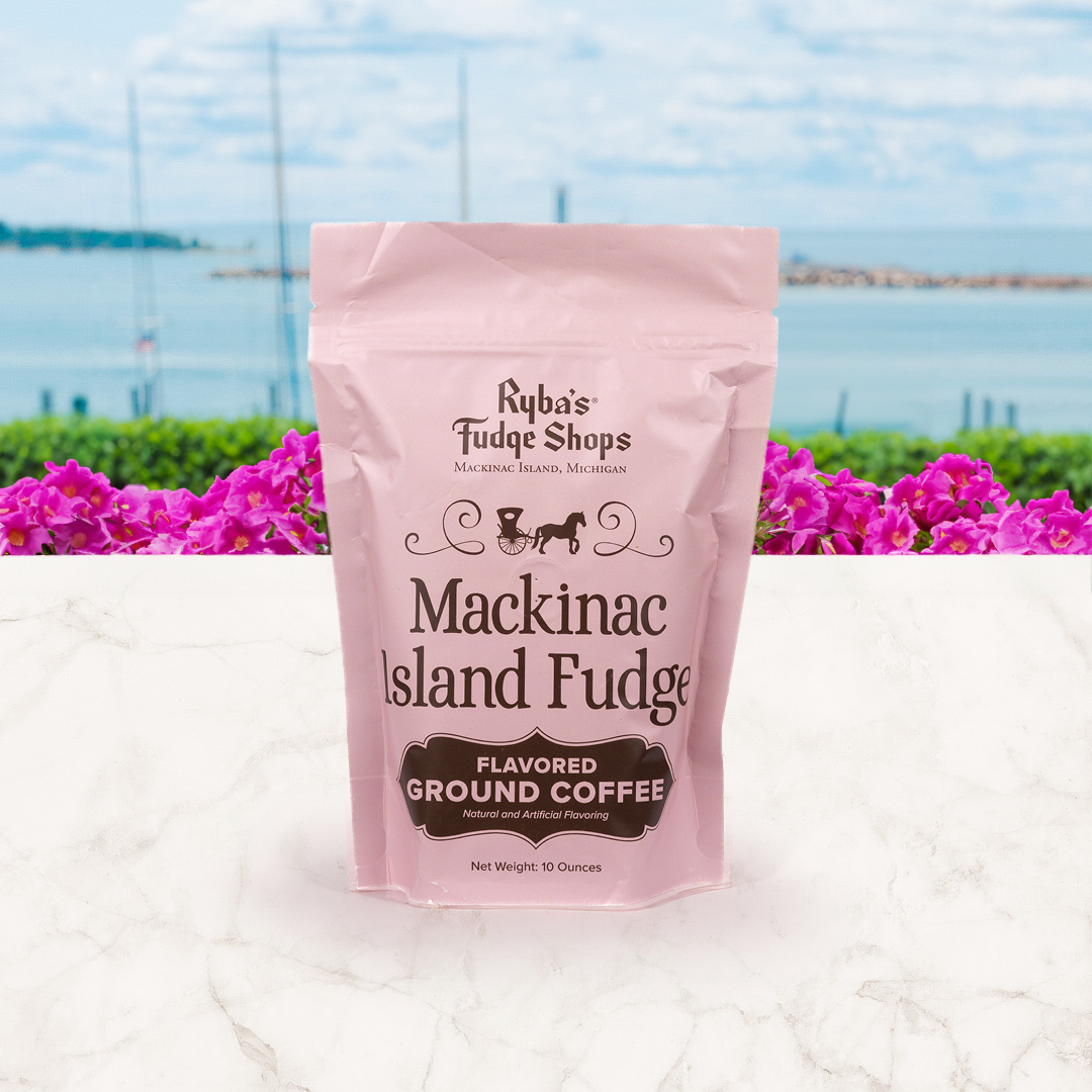 fudge flavored coffee from Rybas Mackinac Island Fudge