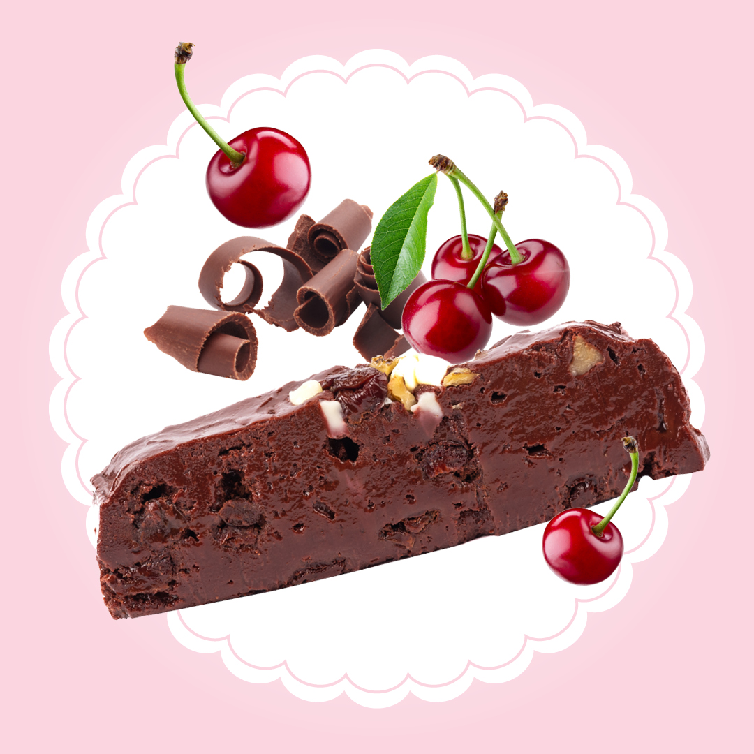 cherry chocolate fudge graphic