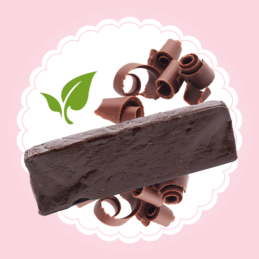 vegan chocolate fudge graphic