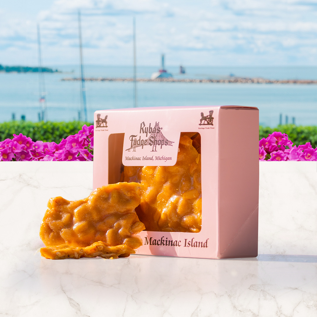 nut brittle from Rybas Mackinac Island Fudge