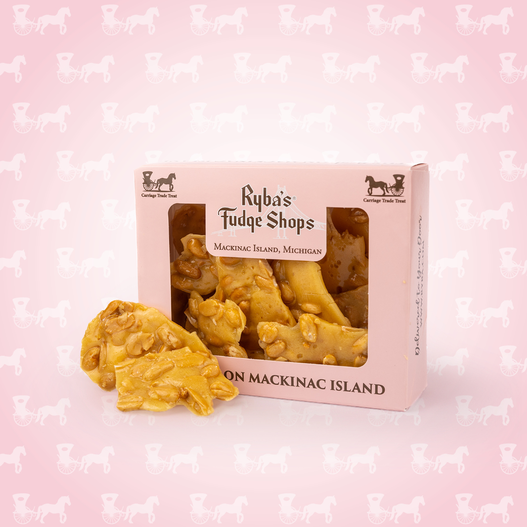 nut brittle from Rybas Mackinac Island Fudge