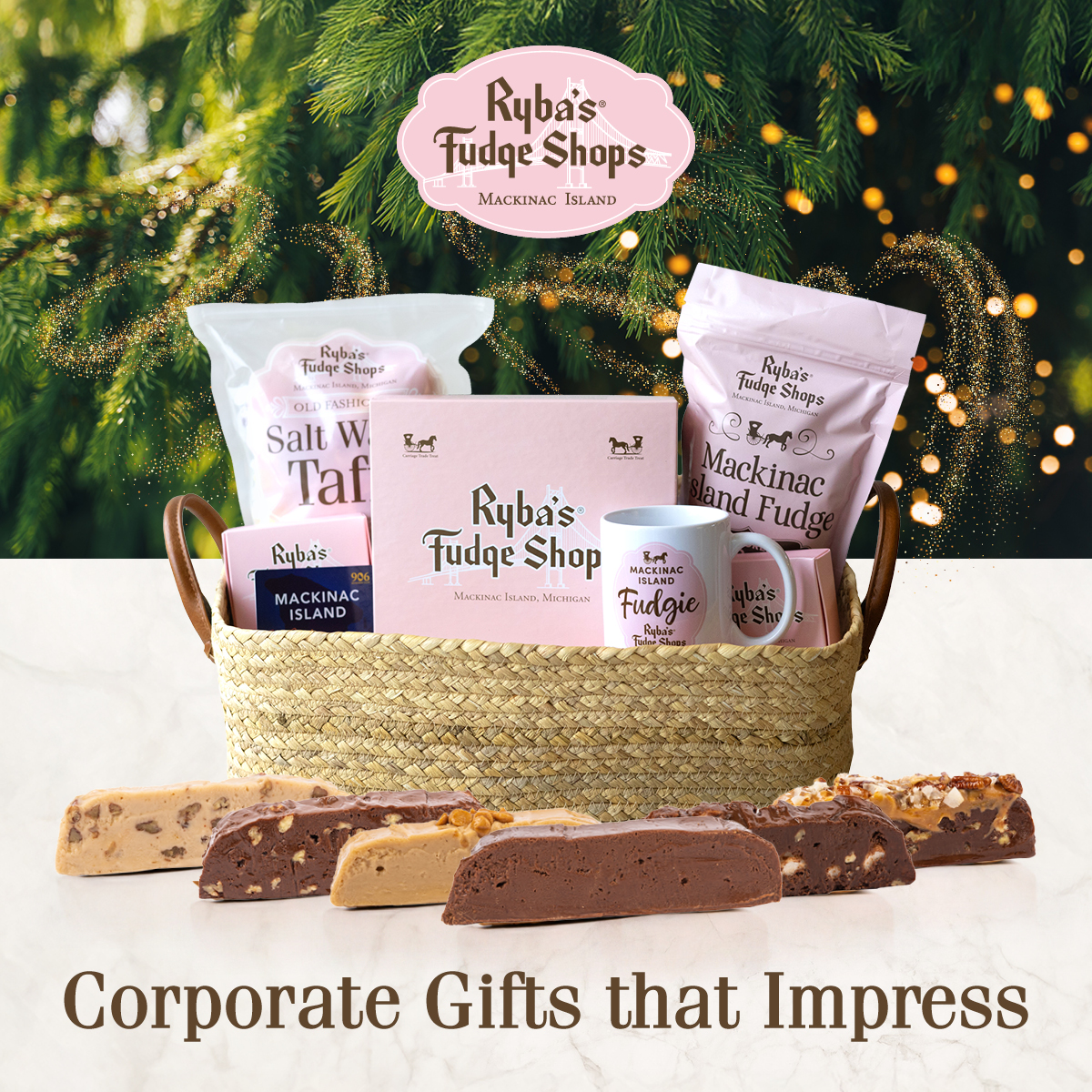 Choose Ryba's Fudge for your holiday corporate gifts.